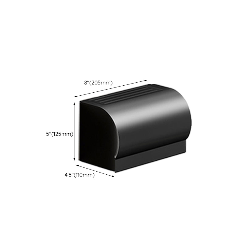 BowLift | Classic Bathroom Accessories Set in Aluminum Black Finish Bathrobe Hook/ Towel Bar