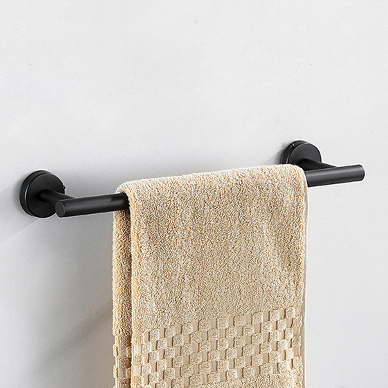 BowLift | Modern Bathroom Hardware Set in Stainless Steel Brushed Chrome Towel Bar/Ring & Bathrobe Hook