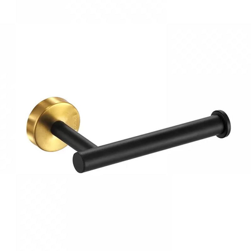 BowLift | Modern Bathroom Hardware Set in Stainless Steel Brushed Chrome Towel Bar/Ring & Bathrobe Hook