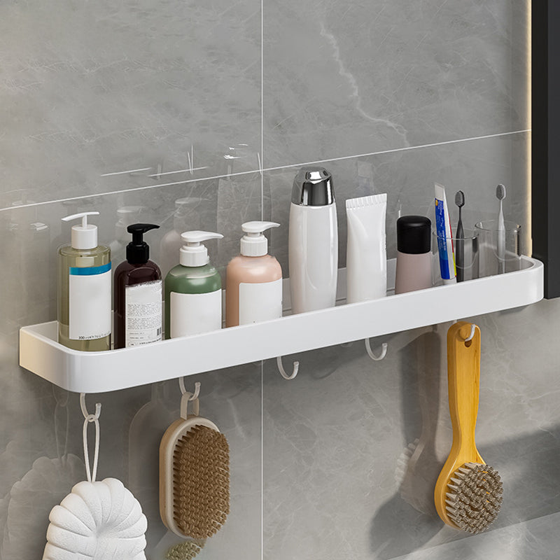 BowLift | Contemporary Bathroom Accessory Set Metal Bath Shelf in White