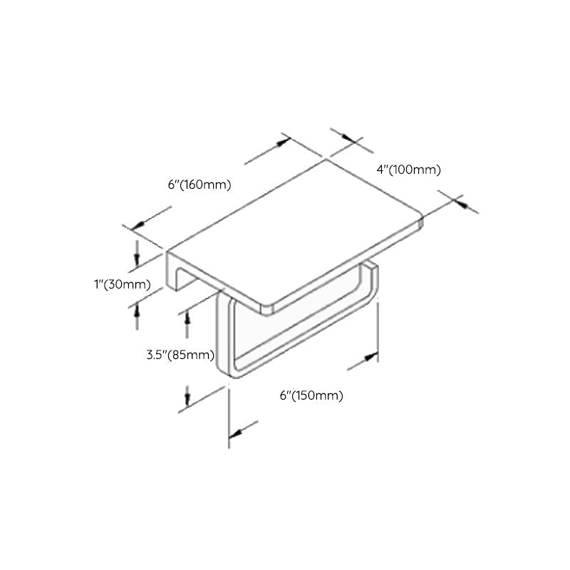 BowLift | Black 6-piece Bathroom Accessory Set Modern Shower Curtain Rod / Bathrobe Hooks and Towel Bar