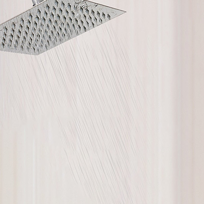 BowLift | Contemporary Shower Combo Fixed Shower Head Stainless Steel Wall Mount Square Shower Head