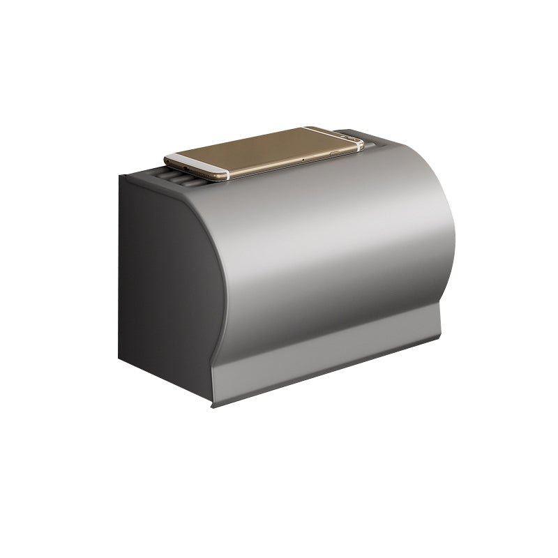 BowLift | Contemporary Bathroom Accessory Set Gray Aluminum Bathroom Shelf/Towel Rack/Bathtub Hook