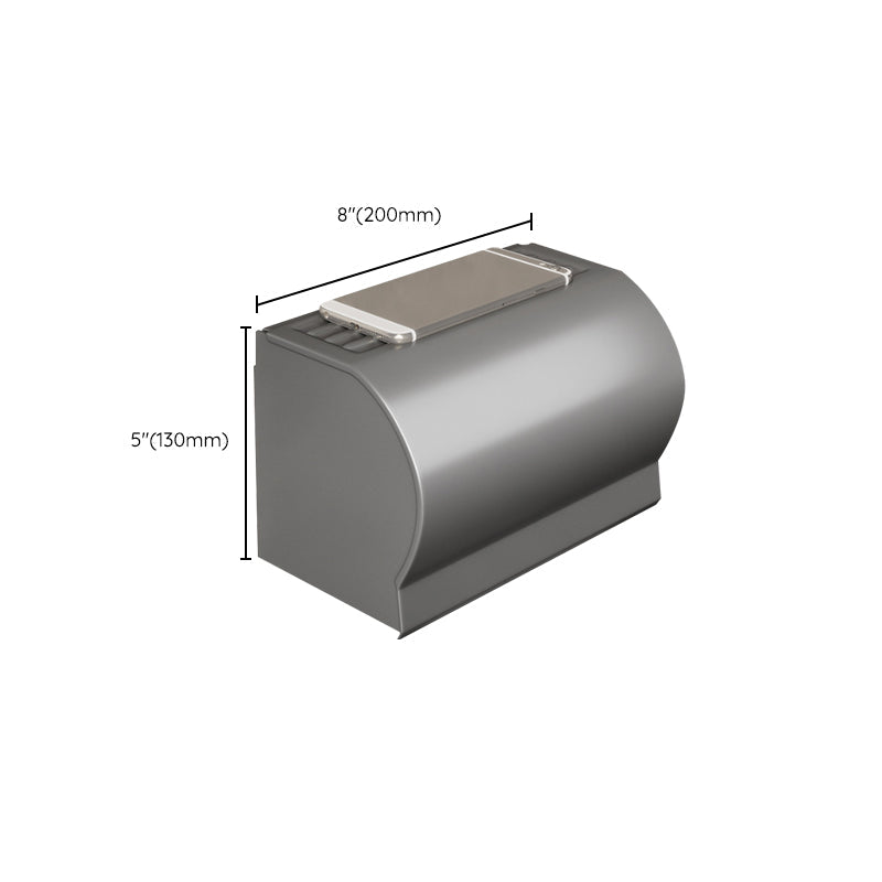 BowLift | Contemporary Bathroom Accessory Set Gray Aluminum Bathroom Shelf/Towel Rack/Bathtub Hook