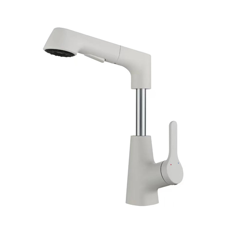 BowLift | Centered Sink Faucet Contemporary Pull-Out Faucet with Single Handle Operation