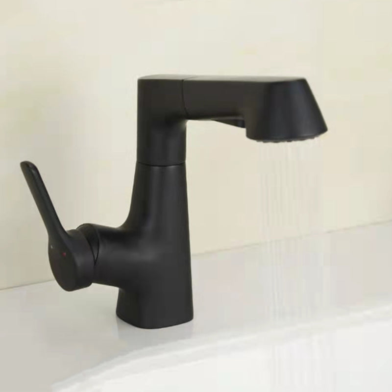 BowLift | Centered Sink Faucet Contemporary Pull-Out Faucet with Single Handle Operation