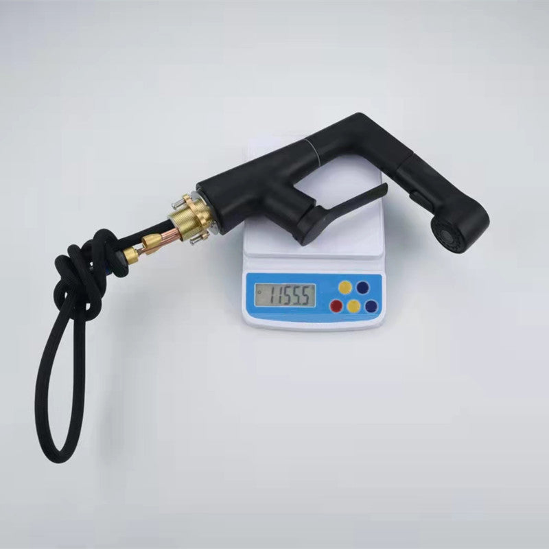 BowLift | Centered Sink Faucet Contemporary Pull-Out Faucet with Single Handle Operation