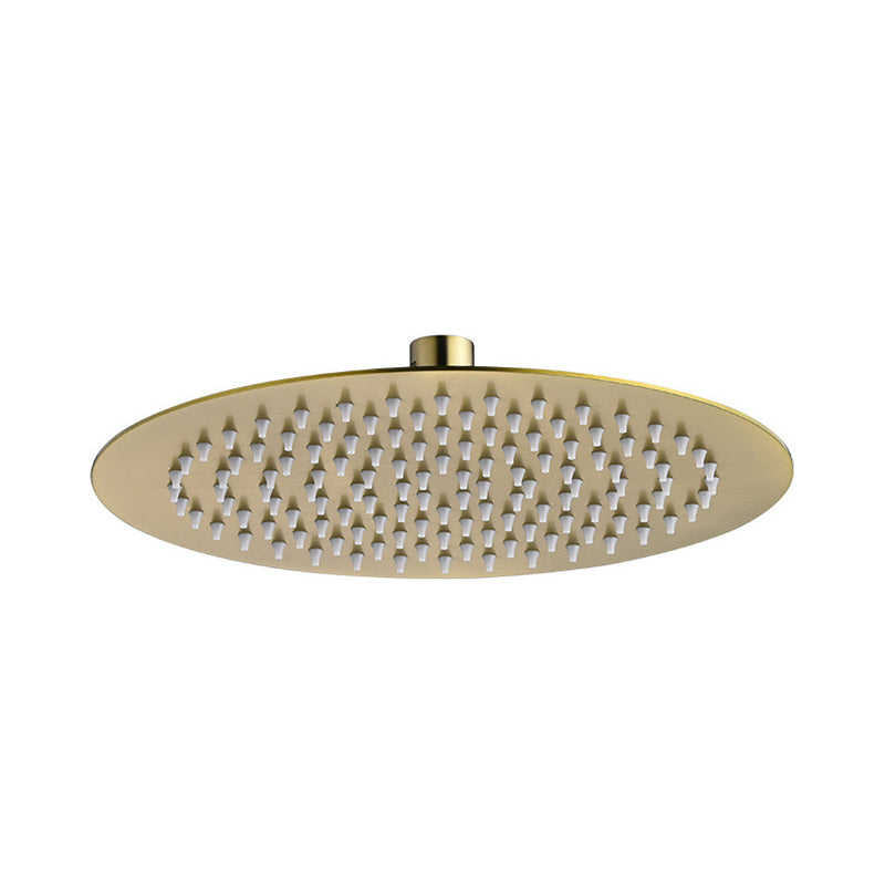 BowLift | Polished brass round fixed shower head stainless steel wall mounted shower head