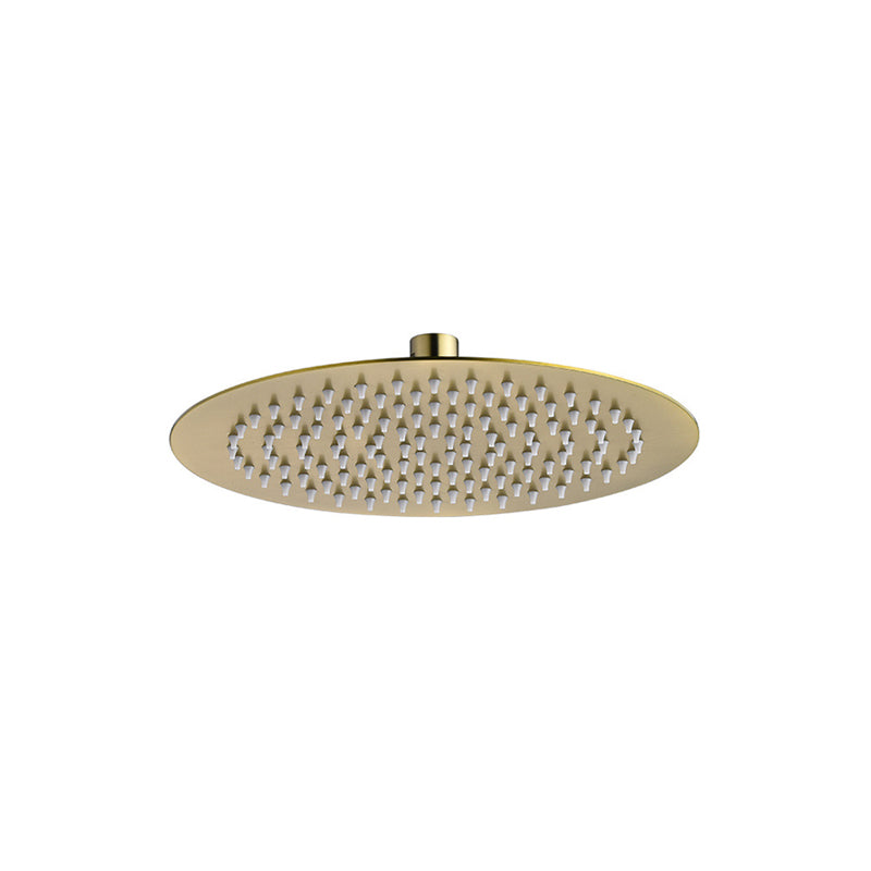 BowLift | Polished brass round fixed shower head stainless steel wall mounted shower head