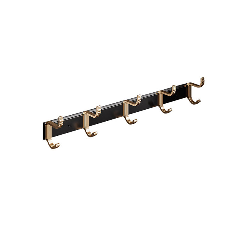 BowLift | Black and Brass Bathroom Hardware Set Modern Stainless Steel Bathroom Shelf/Towel Holder/Paper Holder