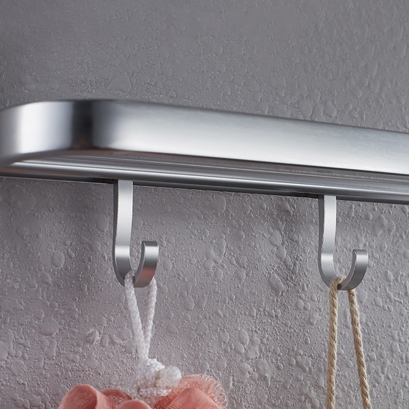 BowLift | Contemporary bathroom accessory set made of aluminum with towel holder/bath shelf