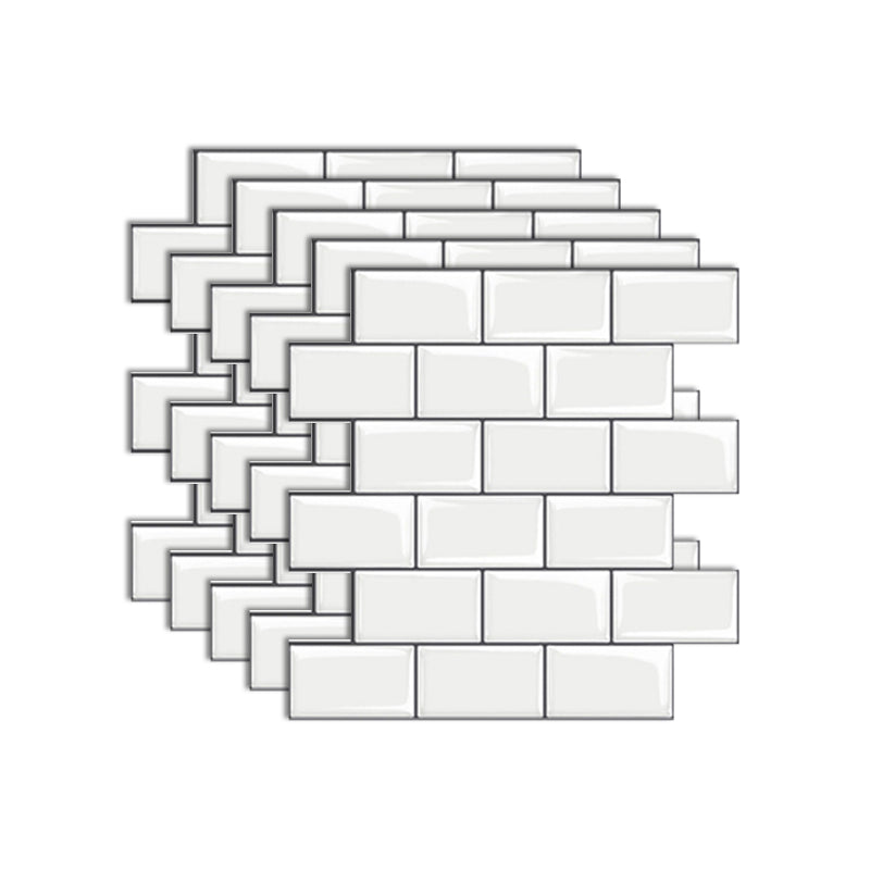 BowLift | Peel & Stick Subway Tiles Plastic Stain Resistant Peel & Stick Subway Tiles 5-Pack