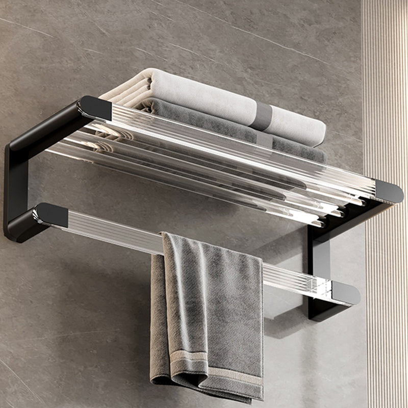 BowLift | Black Bathroom Set Metallic & Acrylic Bathroom Accessories Set made of Stainless Steel Aluminium