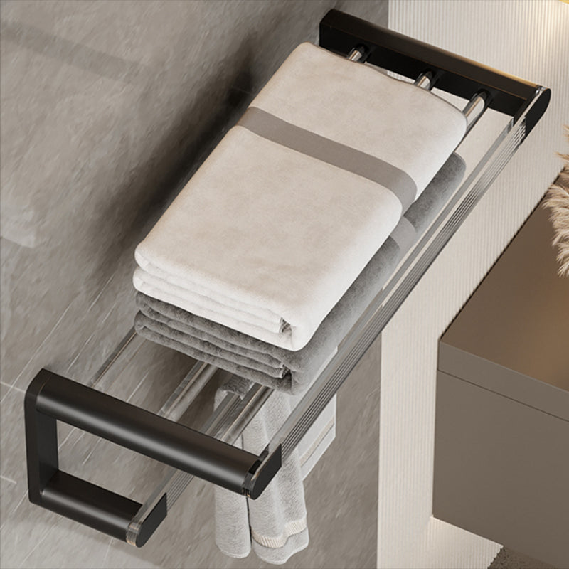 BowLift | Black Bathroom Set Metallic & Acrylic Bathroom Accessories Set made of Stainless Steel Aluminium