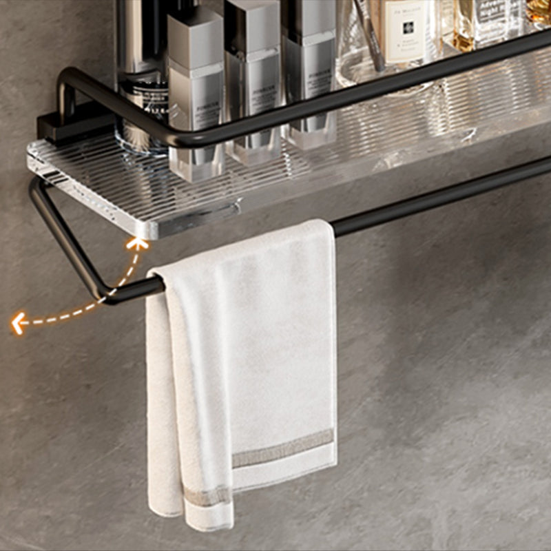 BowLift | Black Bathroom Set Metallic & Acrylic Bathroom Accessories Set made of Stainless Steel Aluminium