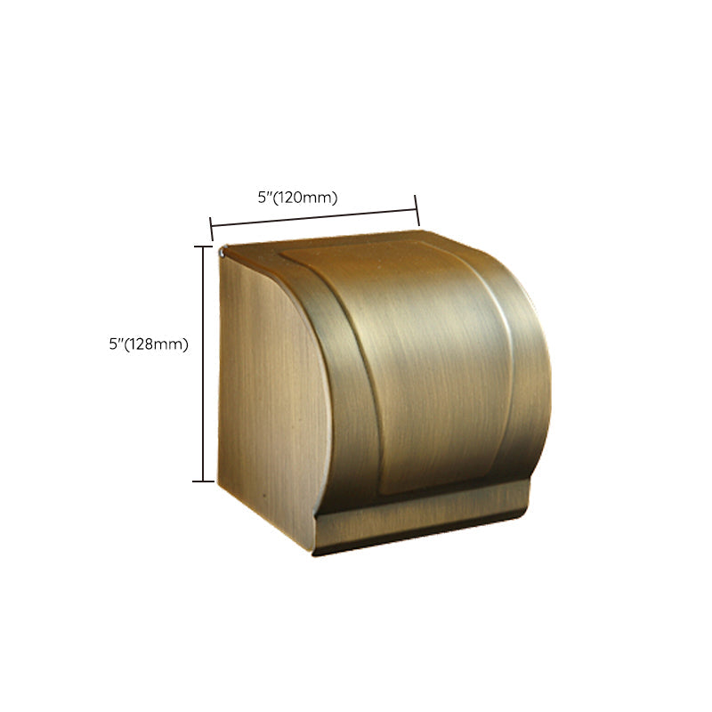 BowLift | Worn Brass Traditional Bathroom Set with Bath Shelf/Paper Holder & Towel Bar