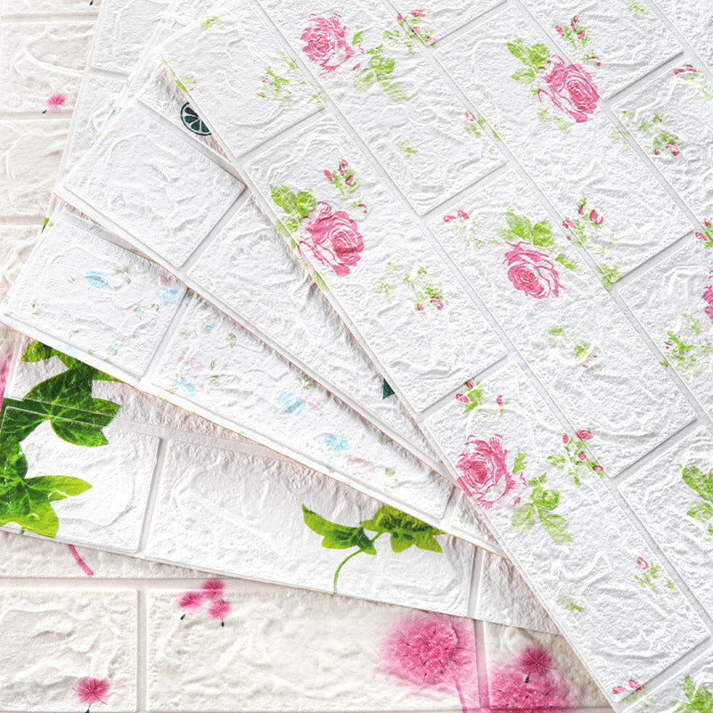 BowLift | Farmhouse Beadboard PVC Wall Access Panel Peel and Stick Wall Tile Set of 2