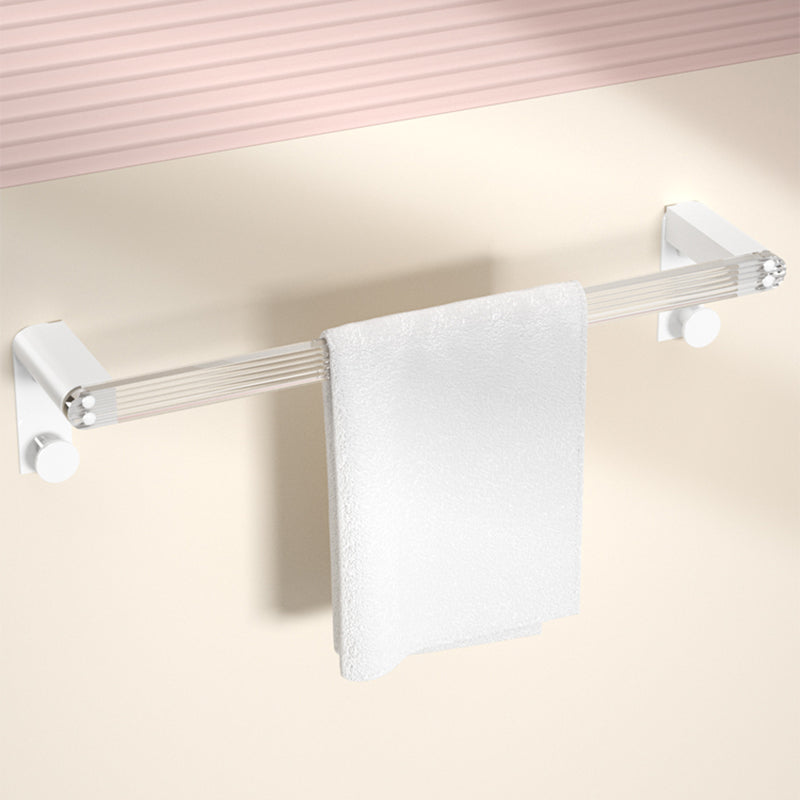 BowLift | White metal and acrylic bathroom accessories as single item or in set with bathroom shelf