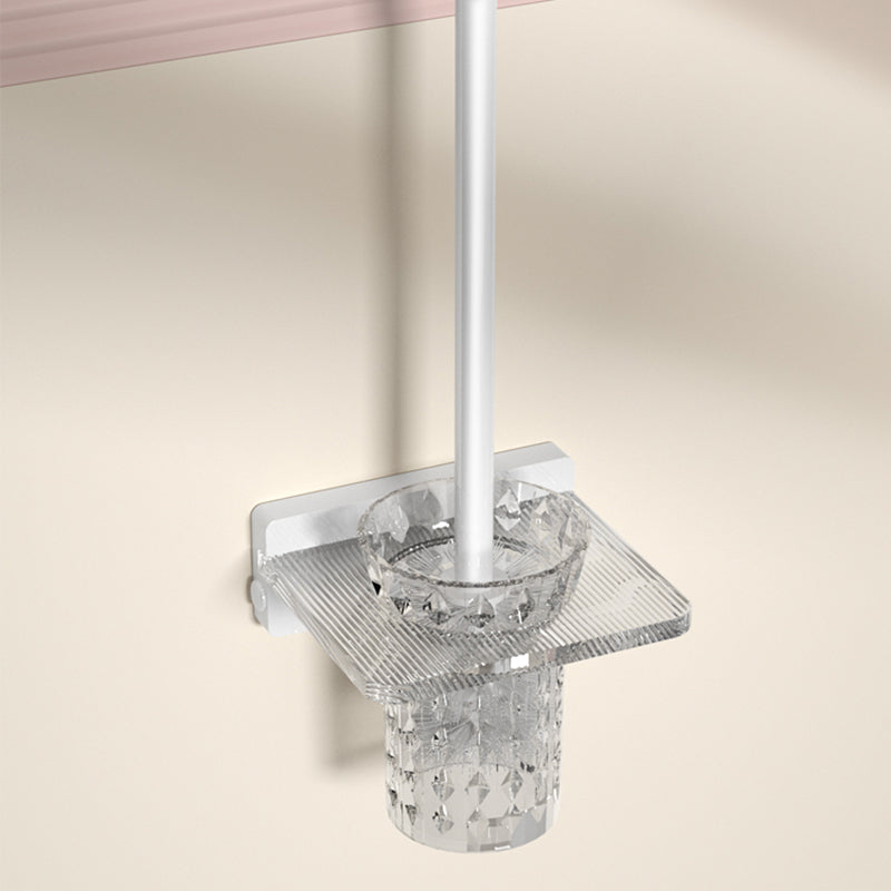 BowLift | White Metal and Acrylic Bathroom Accessories as a Single Piece or in a Set with Bathroom Shelf