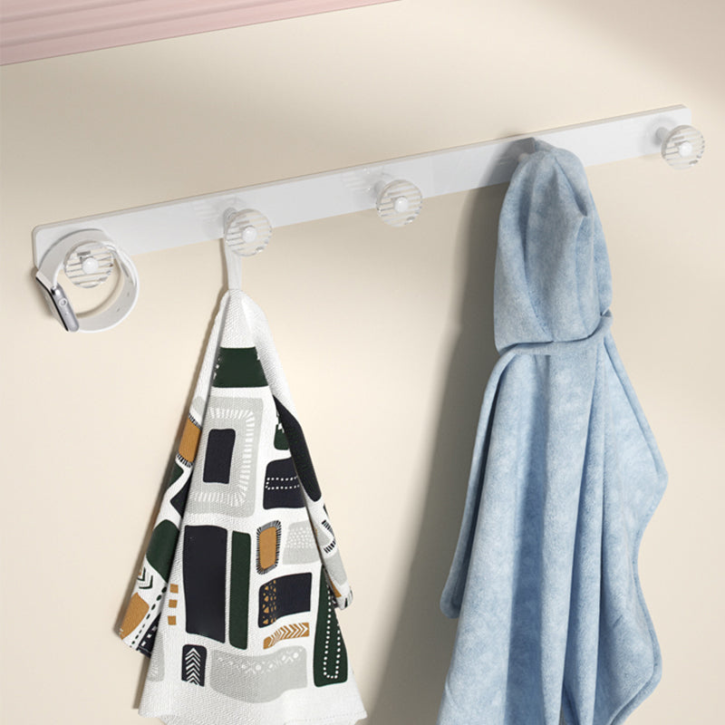 BowLift | White metal and acrylic bathroom accessories as single item or in set with bathroom shelf