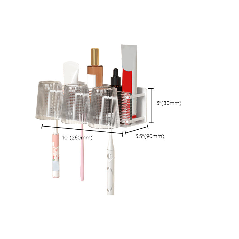 BowLift | White Metal and Acrylic Bathroom Accessories as a Single Piece or in a Set with Bathroom Shelf