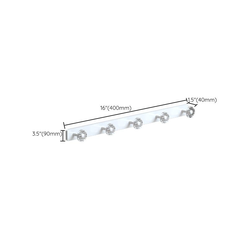 BowLift | White Metal and Acrylic Bathroom Accessories as a Single Piece or in a Set with Bathroom Shelf