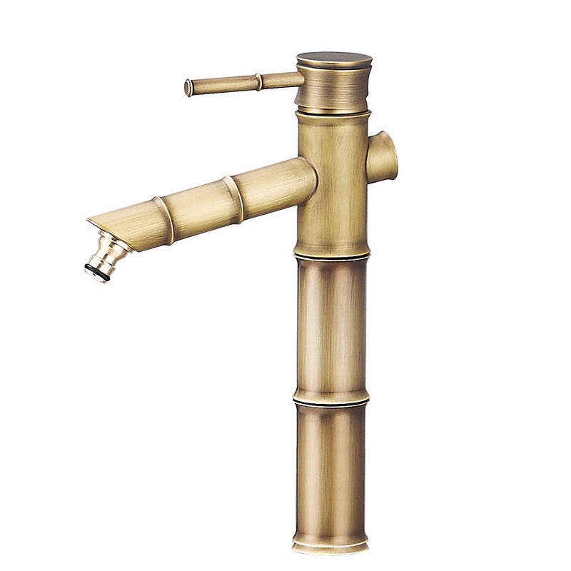 BowLift | Farmhouse Vessel Sink Faucet Copper 1-Handle Low Arc Vessel Faucet for Bathroom