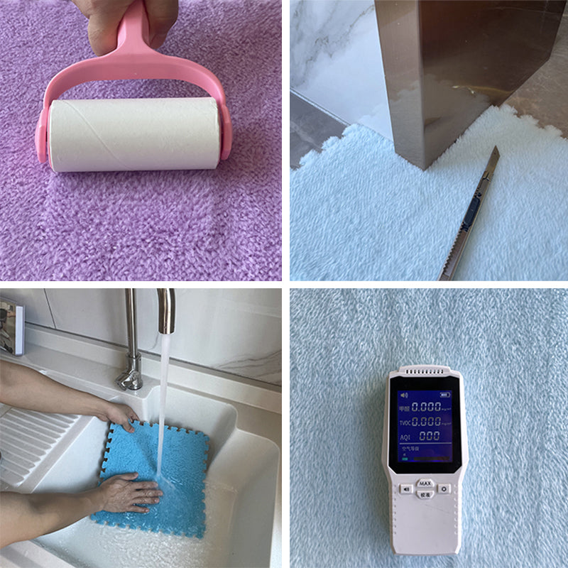 BowLift | Multicolored Level Loop Carpet Tile Non-Slip Composite Floor Tiles for Bedroom