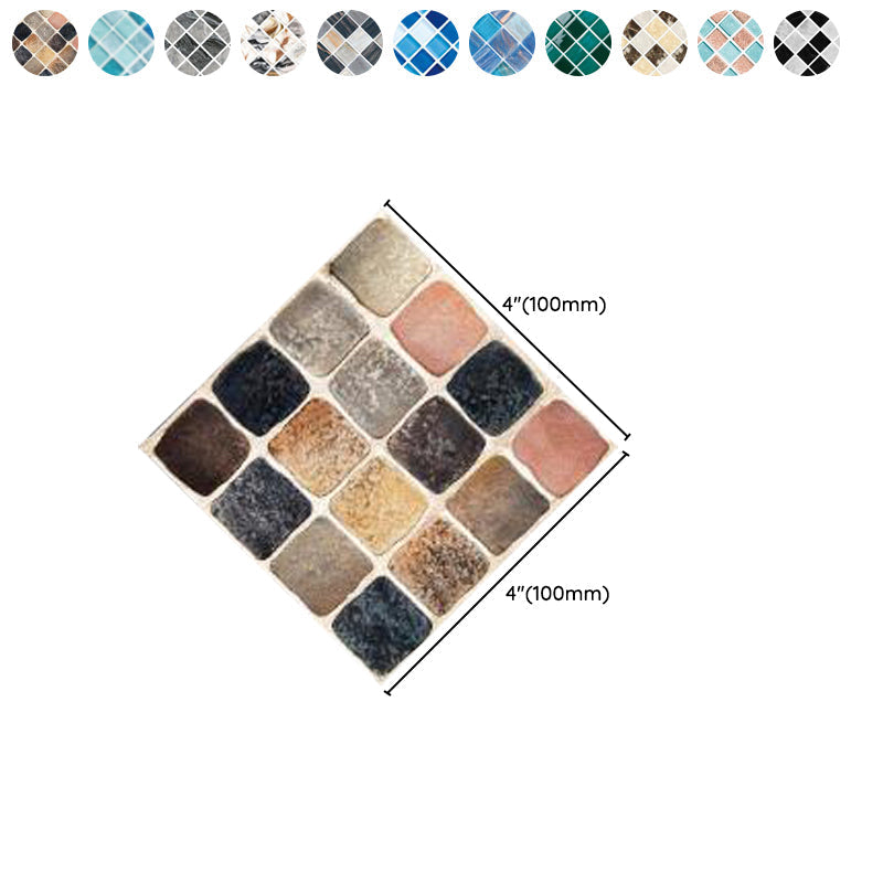 BowLift | Peel & Stick Mosaic Tile Plastic Square Stain-Resistant Peel and Stick Tiles for Shower