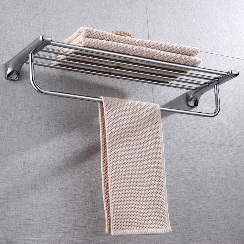 BowLift | Modern Bathroom Hardware Paper Holder Bathroom Shelf Silver Bathroom Accessory Set