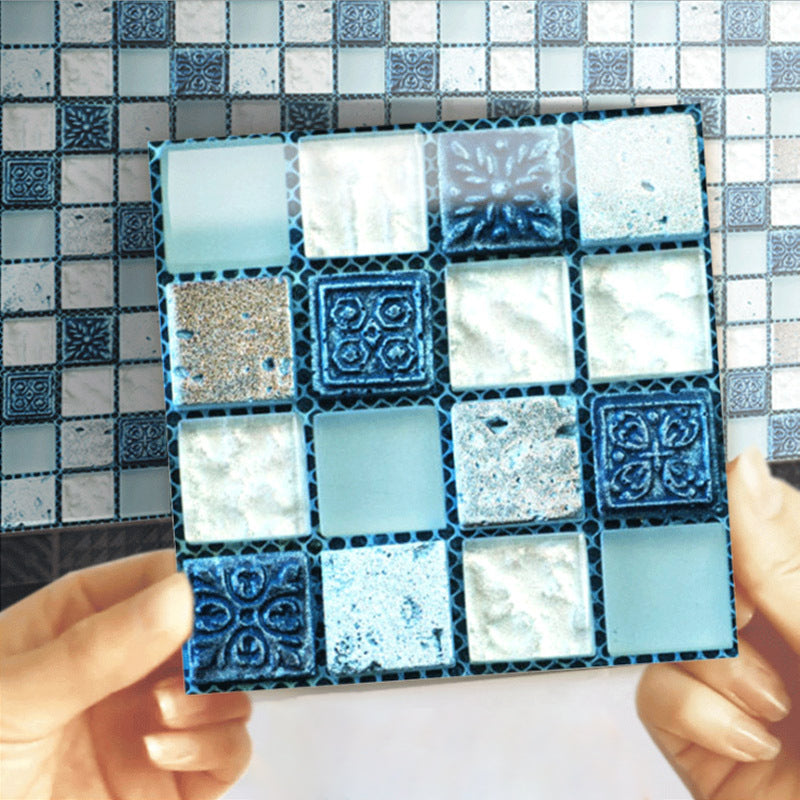 BowLift | Peel & Stick Mosaic Tiles PVC Square Stain Resistant Peel and Stick Tiles 20-Pack