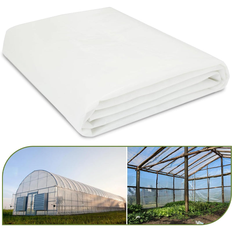 BowLift | 12 x 25 ft Greenhouse Plastic Sheeting 6 Mil Clear Greenhouse Film Polyethylene UV Resistant Sheeting