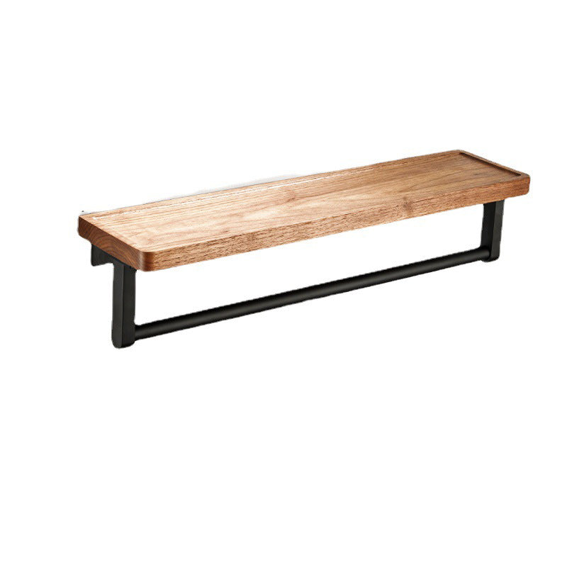 BowLift | Wood and Aluminum Bath Accessory Set Black Bathroom Accessory Kit
