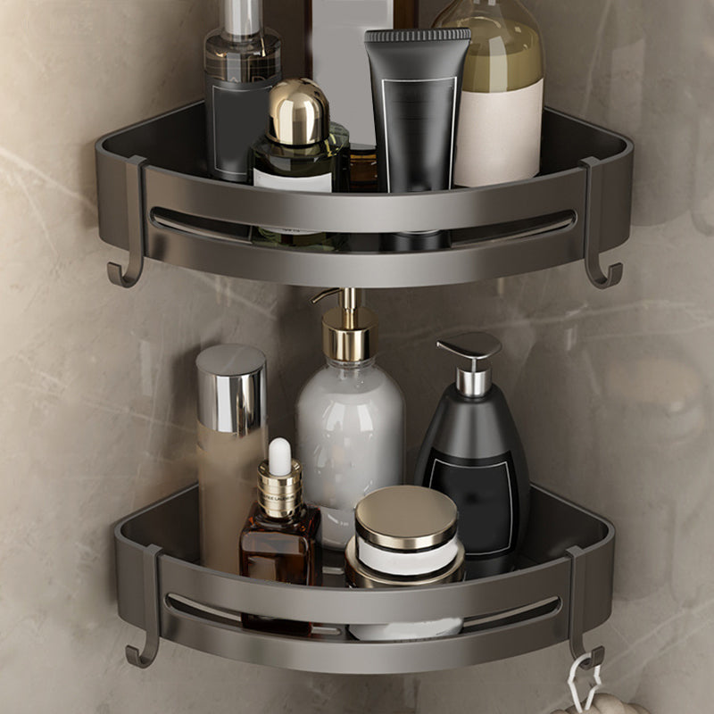 BowLift | Contemporary Bathroom Accessory Set Grey Aluminum Bathroom Accessory Kit