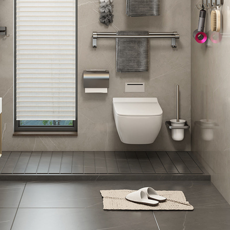 BowLift | Contemporary Bathroom Accessory Set Grey Aluminum Bathroom Accessory Kit