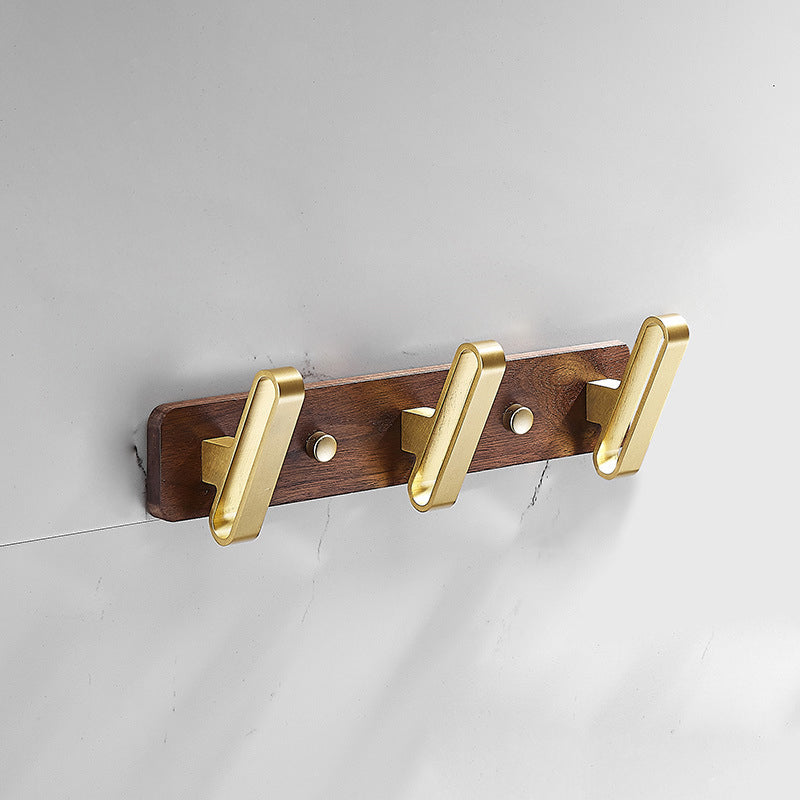 BowLift | Wood and Aluminum Bath Hardware Set Golden Bathroom Accessory Set