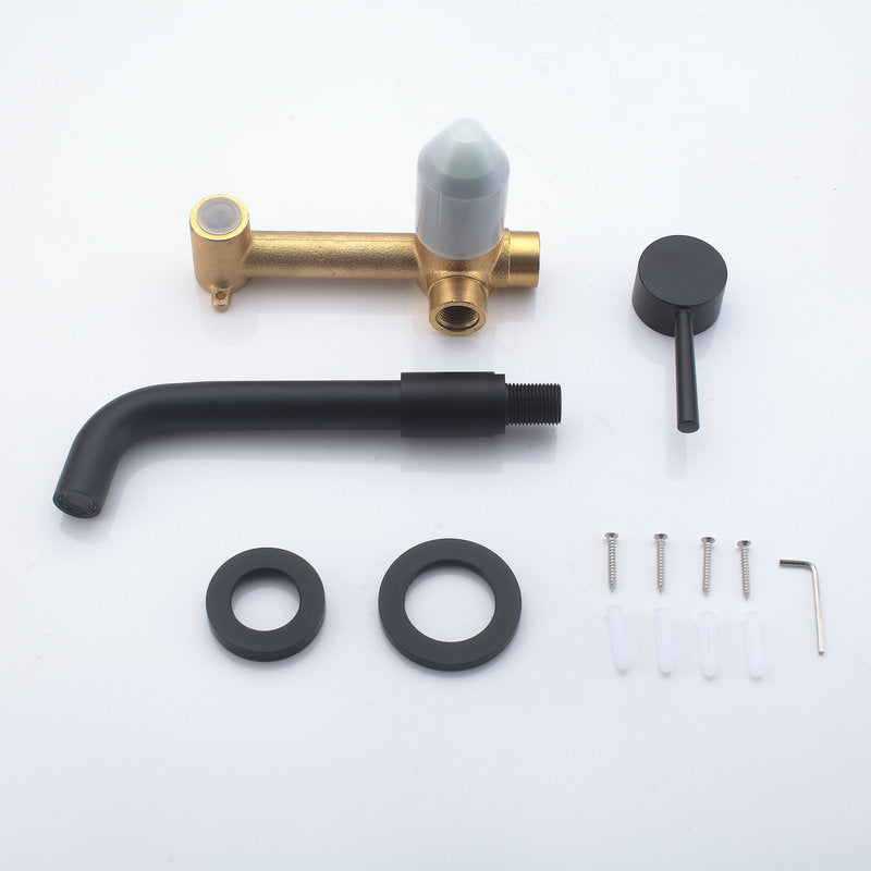 BowLift | Wall-mounted faucet Glam Style sink bathroom faucet with lever handle