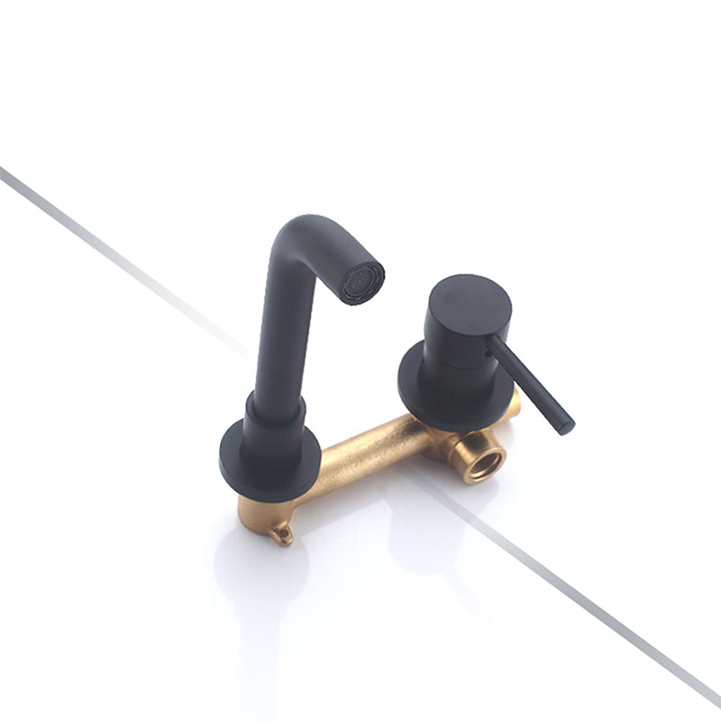 BowLift | Wall-mounted faucet Glam Style sink bathroom faucet with lever handle
