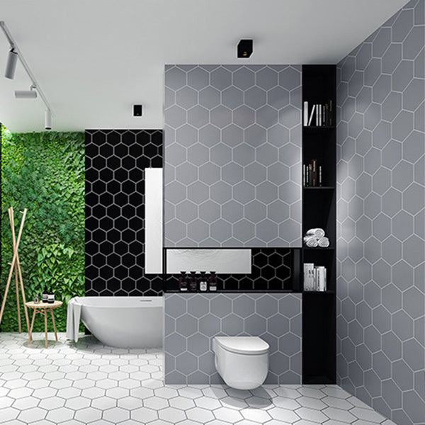 BowLift | Bathroom Wall Floor Tile Waterproof Geometric Pattern Floor Wallpaper