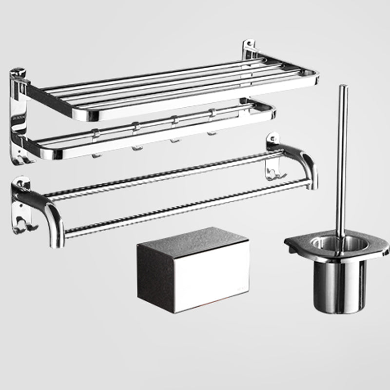 BowLift | Modern Stainless Steel Bathroom Set Silver Bathroom Accessory Set