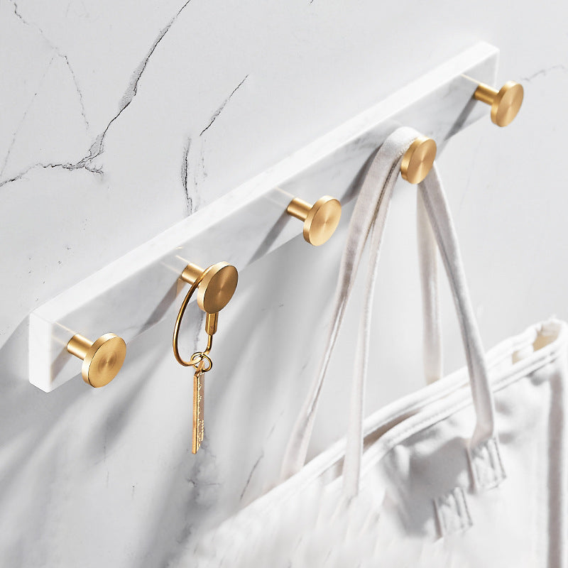 BowLift | Marble & Brass Bathroom Accessories Set Golden Bathroom Accessories Kit