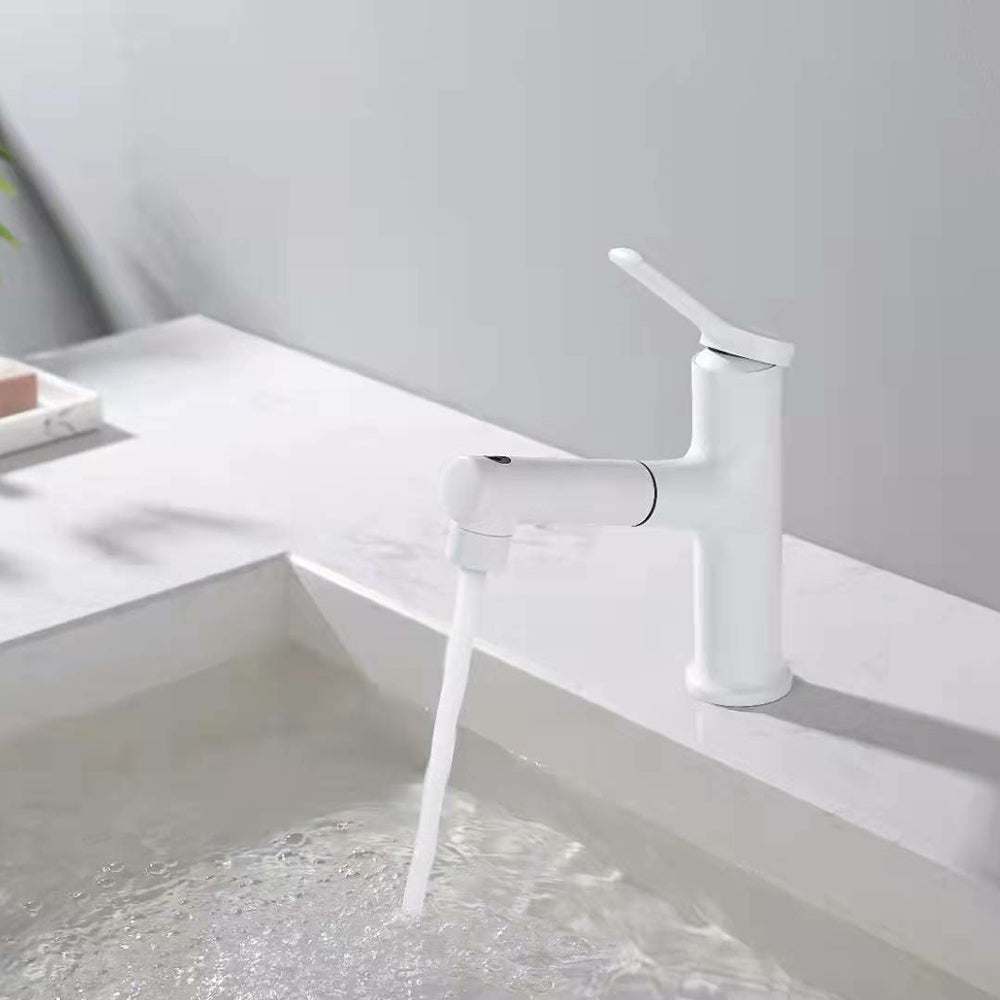 BowLift | Contemporary Vessel Faucet Copper Single Handle Low Arc Pull Down Vessel Faucet for Home