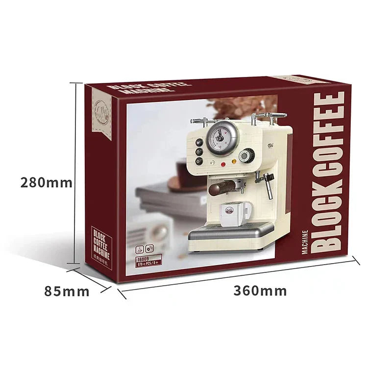 BowLift | 678PCS Creative Series Classic Coffee Machine Building Blocks Automatic Beverage Machine Model Building Toys Gift for Kids
