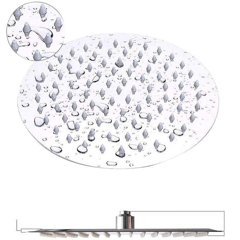 BowLift | Stainless Steel 8 Inch Shower Set 5 Sprays Handheld Showerhead Shower Arm