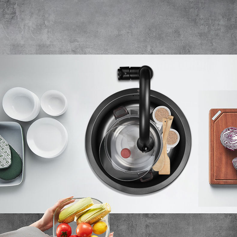 BowLift | Contemporary Style Kitchen Sink Stainless Steel Kitchen Sink with Single Bowl