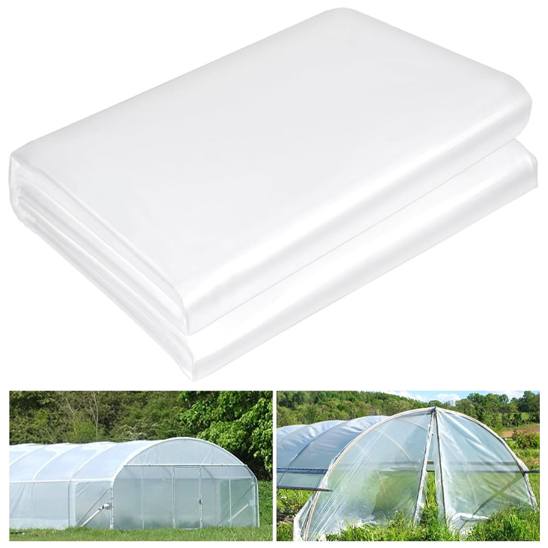 BowLift | 16 x 26 ft Clear Greenhouse Plastic Sheeting Toughness Plastic Cover 6 Mil Polyethylene Film