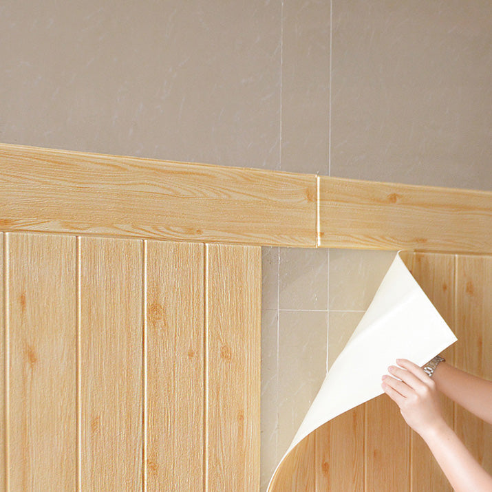 BowLift | Modern Tin Back Panel Smooth Thickened Wall Ceiling Wood Grain Design