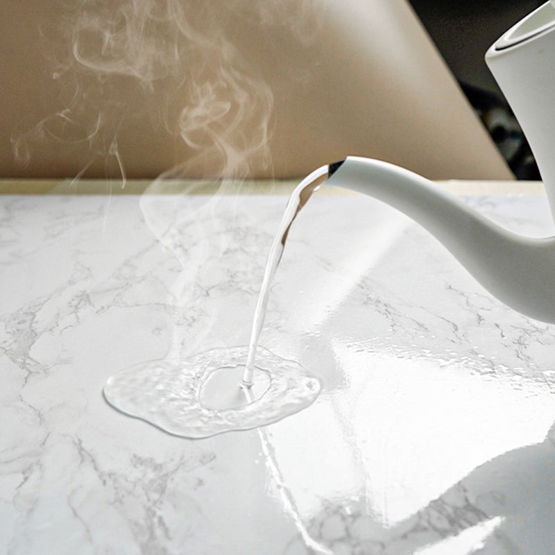 BowLift | Contemporary waterproof single tile marble print peel and stick bathroom backsplash tile