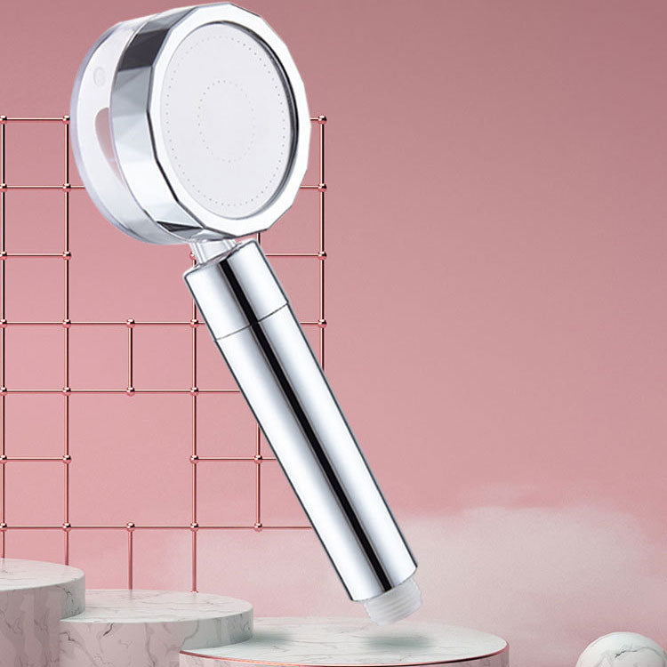 BowLift | Contemporary Shower Head Combination Handheld Shower Plastic Wall Mounted Silver Shower Head