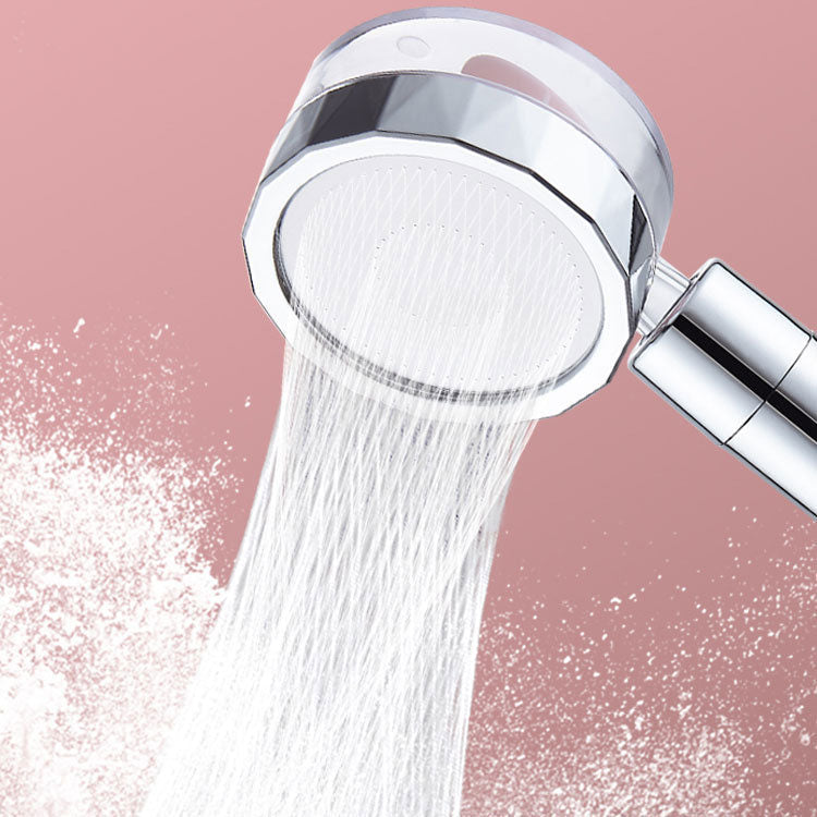 BowLift | Contemporary Shower Head Combination Handheld Shower Plastic Wall Mounted Silver Shower Head